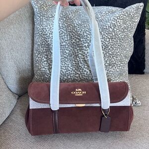 Coach Vintage Brown Maple Bridget Flap Shoulder Bag